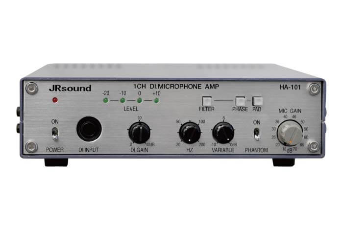 DI付1チャンネルマイクロホンアンプ HA-101