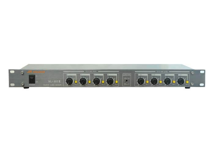 2入力4アウトのラインミキサー ML-802Ⅱ